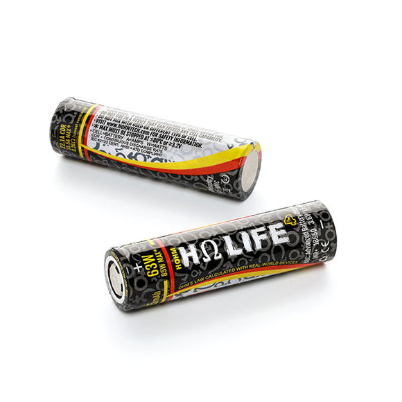 Accumulateur li-Ion HohmTech Life4 18650 3.6V 3015mAh - 7.3C Décharge max - Neuf