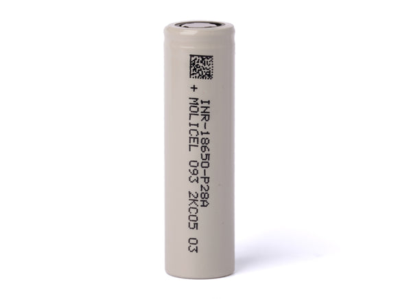 Accumulateur Li-Ion Molicel INR18650-P28A 2800mAh 3.6V - 12.5C Décharge max - Neuf