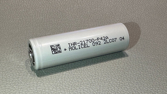 Accumulateur Li-Ion Molicel INR21700-P42A 21700 4200mAh 3.6V - 11C Décharge max - Neuf