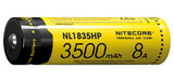 Accumulateur li-Ion Nitecore NL1835HP 18650 3500mAh 3.6V - 8A Décharge max - Protégé - Neuf