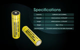Accumulateur li-Ion Nitecore NL1836 18650 3600mAh 3.6V - 8A Décharge max - Protégé - Neuf