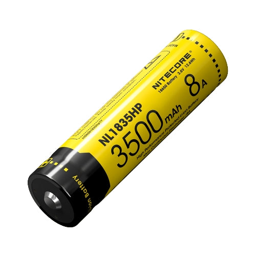 Accumulateur li-Ion Nitecore NL1835HP 18650 3500mAh 3.6V - 8A Décharge max - Protégé - Neuf