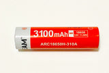 Accumulateur Li-Ion Acebeam ARC18650H-310A 18650 3100mAh 3.6V - 6.5C Décharge max - Protégé -Neuf - Pour P15