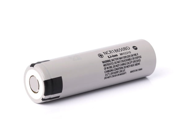 Accumulateur li-Ion Panasonic NCR18650BD 3180mAh 3.6V - 2.5C Décharge max - Neuf