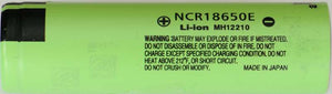 Accumulateur li-Ion Panasonic NCR18650E 2250mAh 3.6V - 6.7C Décharge max - Neuf