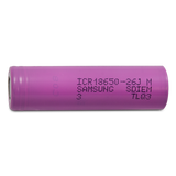 Accumulateur li-Ion Samsung ICR18650-26J3 2600mAh 3.6V - 4C Décharge max - Neuf
