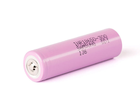 Accumulateur li-Ion Samsung INR18650-30Q 3000mAh 3.6V - 5C Décharge max - Button Top - Neuf