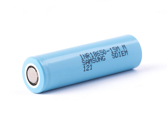 Accumulateur li-Ion Samsung INR18650-15M 1500mAh 3.6V - 15C Décharge max - Neuf