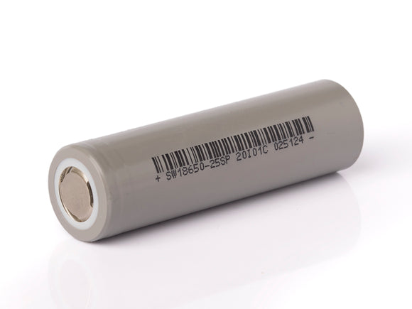 Accumulateur li-Ion Sinowatt  SW18650-25SP 18650 3.6V 2550mAh - 8C Décharge max - Neuf