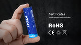 Accumulateur Li-Ion XTAR 21700 4900mAh 3.6V - 2C Décharge max - Protégé -Neuf