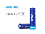 Accumulateur Li-Ion XTAR 18650 3600mAh 3.7V - 3C Décharge max - Protégé -Neuf
