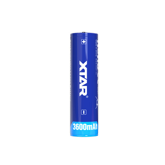 Accumulateur Li-Ion XTAR 18650 3600mAh 3.7V - 3C Décharge max - Protégé -Neuf