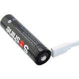 Accumulateur Li-Ion Soshine 18650USB-3.7-3000 18650 3100mAh 3.7 - 1.7C Décharge max - micro USB - Protégé - Neuf