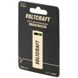 Accumulateur Li-Ion Voltcraft VC-Li 3.7-2000 18650 2000mAh 3.7V - 5C Décharge max - Protégé - Neuf