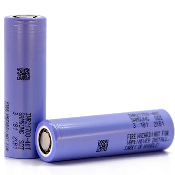 Accumulateur li-Ion Samsung INR21700-40T 40T3 21700 4000mAh 3.6V - 8.75C Décharge max - Neuf