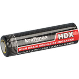 Accumulateur Li-Ion Kraftmax KM18650 HDX 18650 2600mAh 3.6V - 10C Décharge max - Non
