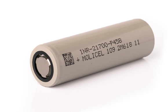 Accumulateur Li-Ion Molicel INR21700-P45B 21700 4500mAh 3.6V - 10C Décharge max - Neuf
