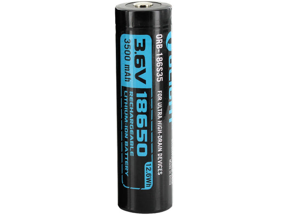 Accumulateur Li-Ion Olight 18650 3500mAh 3.7V - 3C Décharge max - Protégé - Neuf