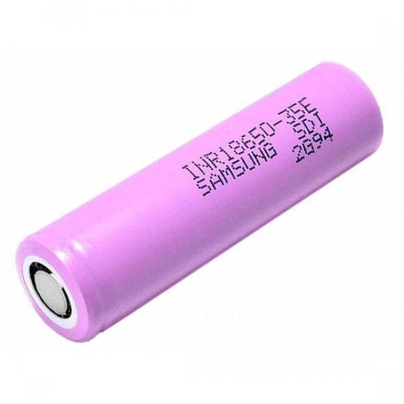 Accumulateur li-Ion Samsung INR18650-35E 3450mAh 3.6V - 2.4C Décharge max - Neuf