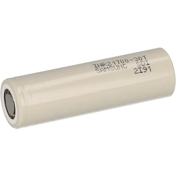 Accumulateur li-Ion Samsung INR21700-30T 21700 3000mAh 3.6V - 35A Décharge max - Neuf