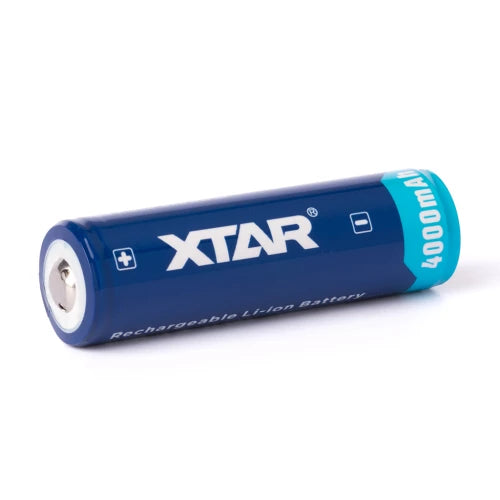 Accumulateur Li-Ion XTAR 21700 4000mAh 3.6V - 2.5C Décharge max - Protégé -Neuf