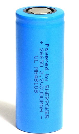 Accumulateur LifePo4 Enerpower 26650 3000mah 3.6V - 10C Décharge max - Neuf