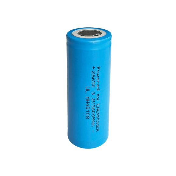 Accumulateur LifePO4 Enerpower 26650 3600mah 3.6V - 3C Décharge max - Neuf